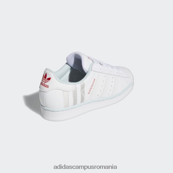 adidas campus romania pantofi superstar fierbinți albaștri copii alb/albastru J266N224683