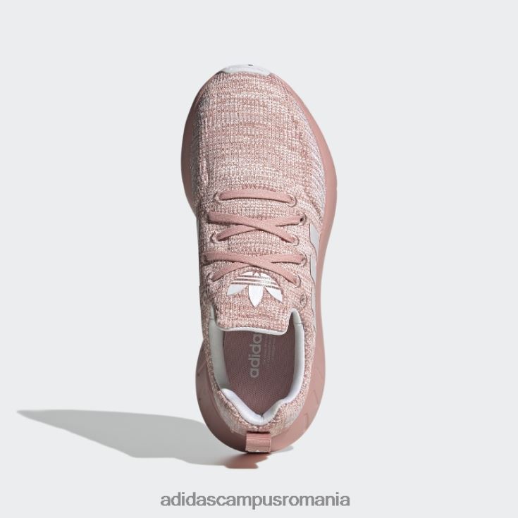 adidas campus romania pantofi swift run 22 albi copii mov/alb J266N224725
