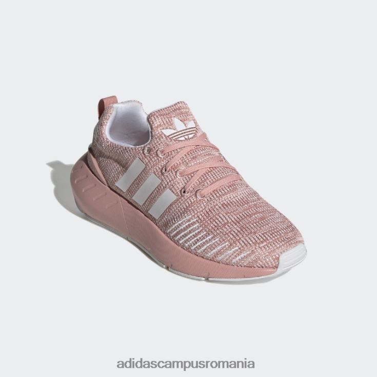 adidas campus romania pantofi swift run 22 albi copii mov/alb J266N224725