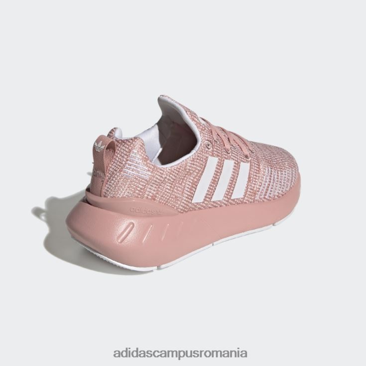 adidas campus romania pantofi swift run 22 albi copii mov/alb J266N224725