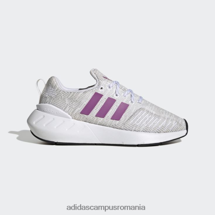 adidas campus romania pantofi swift run 22 liliac copii alb/liliac/negru J266N224706