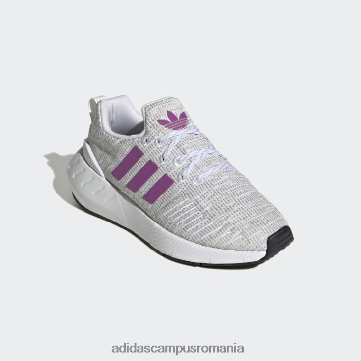 adidas campus romania pantofi swift run 22 liliac copii alb/liliac/negru J266N224706