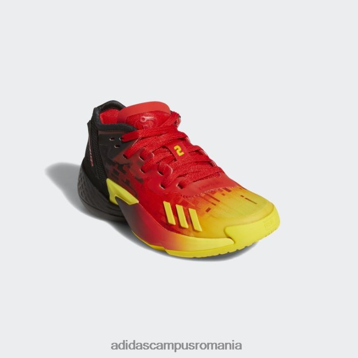 adidas campus romania red super d.o.n. numărul 4 pantofi de baschet copii roșu/negru J266N224713