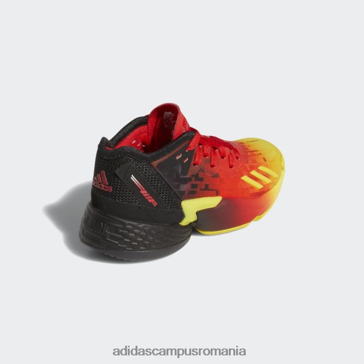 adidas campus romania red super d.o.n. numărul 4 pantofi de baschet copii roșu/negru J266N224713