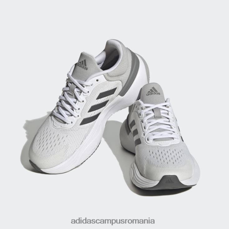 adidas campus romania response super 3.0 pantofi sport din dantela alb adidas copii alb/gri J266N224786