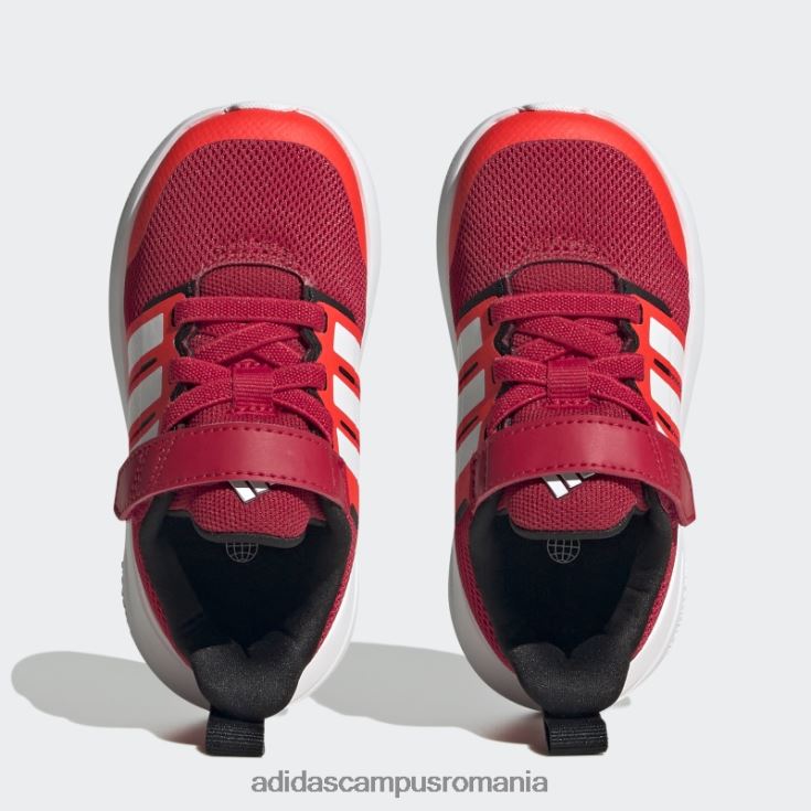 adidas campus romania scarlet fortarun 2.0 pantofi cu dantela elastica cloudfoam copii stacojiu/alb/rosu J266N224695