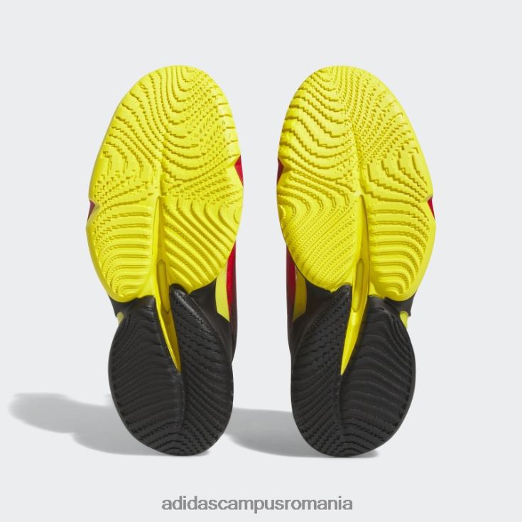 adidas campus romania super d.o.n. numărul 4 pantofi de baschet roșii copii roșu/negru J266N224746