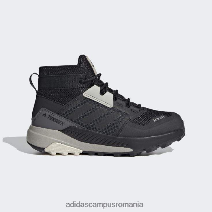 adidas campus romania black terrex trailmaker mid rain.rdy pantofi de drumeție copii negru/aluminiu J266N217663
