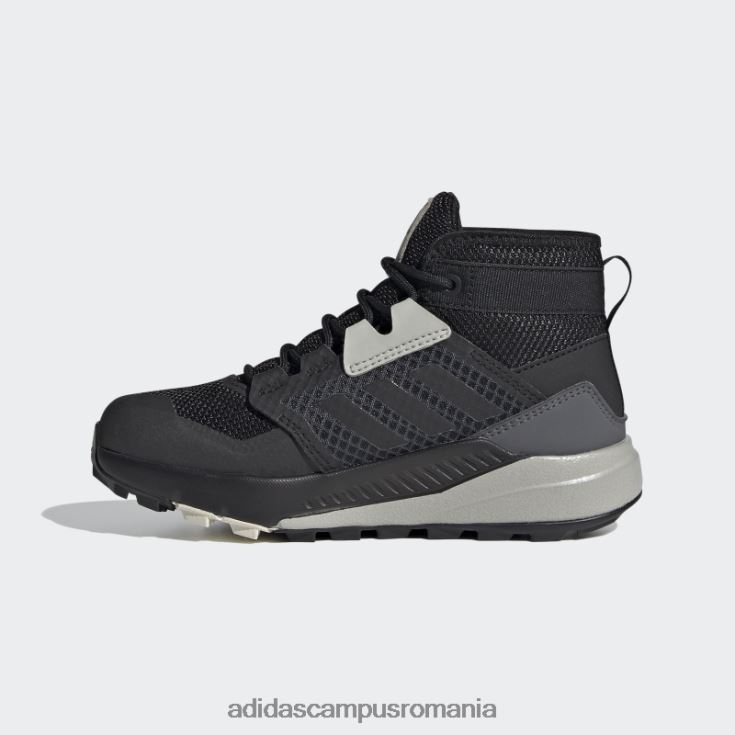 adidas campus romania black terrex trailmaker mid rain.rdy pantofi de drumeție copii negru/aluminiu J266N217663