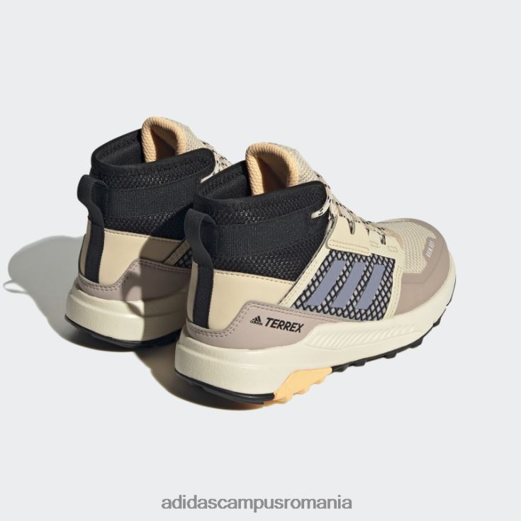 adidas campus romania nisip terrex trailmaker mid rain.rdy pantofi de drumeție copii nisip/violet argintiu/portocaliu J266N217777