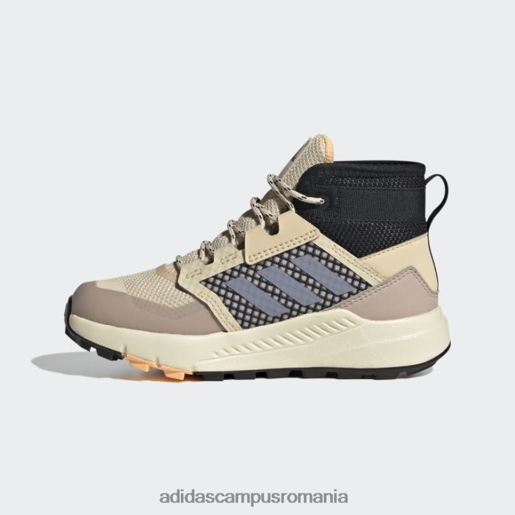adidas campus romania nisip terrex trailmaker mid rain.rdy pantofi de drumeție copii nisip/violet argintiu/portocaliu J266N217777