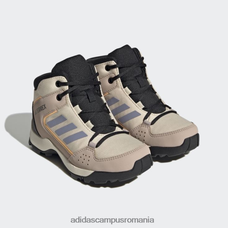 adidas campus romania pantofi de drumeție mijlocii sand terrex hyperhiker copii nisip/violet argintiu/portocaliu J266N211116