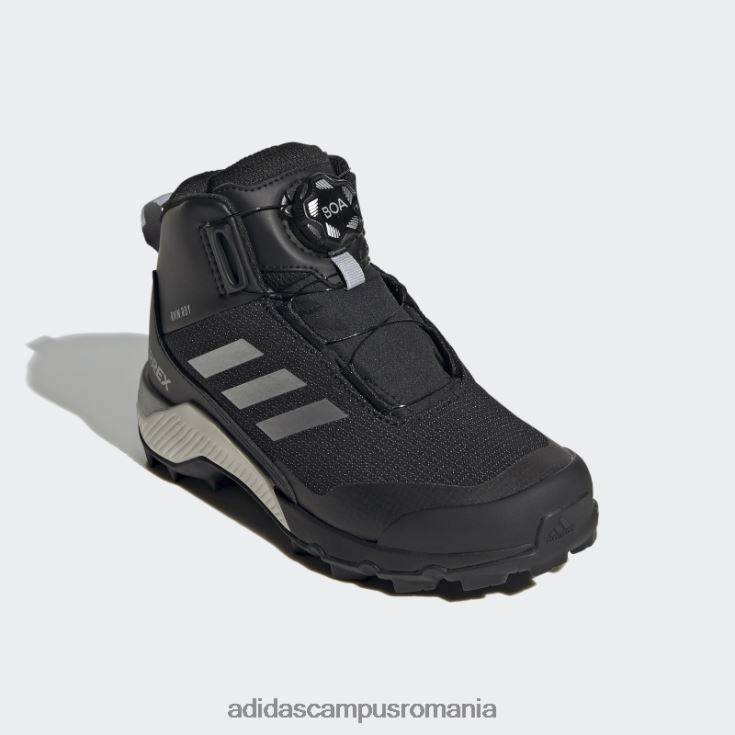 adidas campus romania pantofi de drumeție negri terrex winter mid boa copii negru argintiu J266N217944