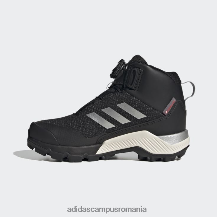 adidas campus romania pantofi de drumeție negri terrex winter mid boa copii negru argintiu J266N217944