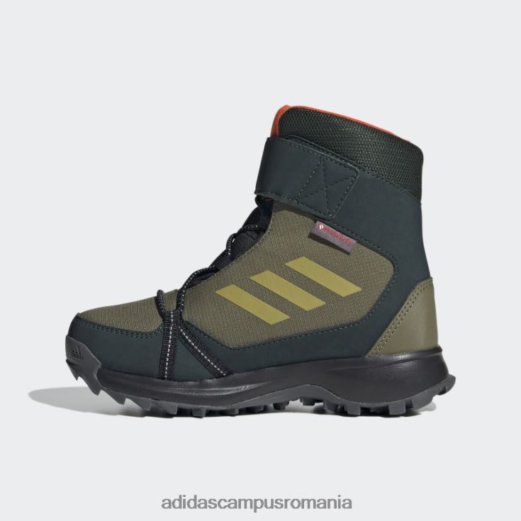 adidas campus romania terrex snow cf cp cw pantofi olive copii măsline/portocale J266N217834