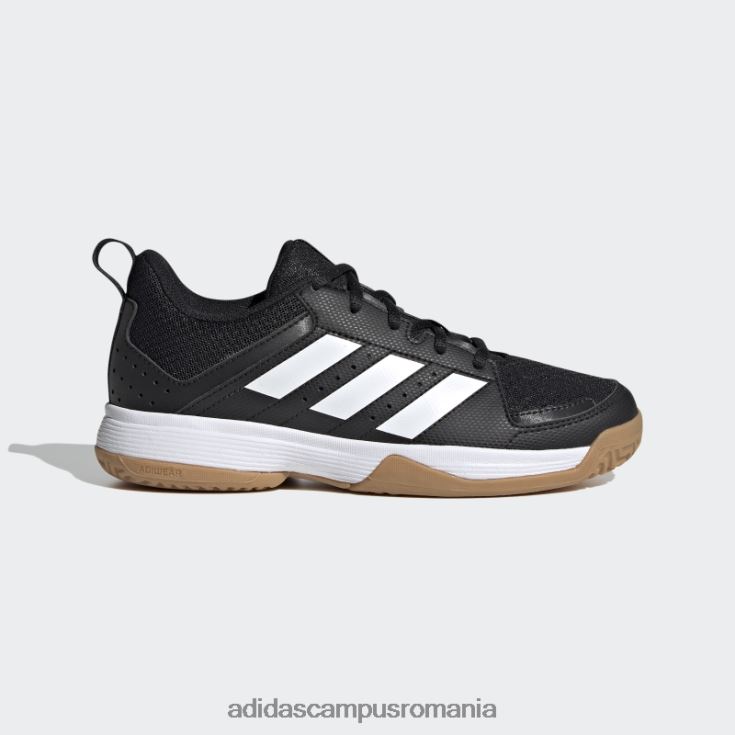 adidas campus romania pantofi de interior ligra 7 negri copii alb negru J266N217867