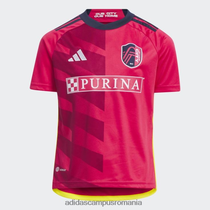 adidas campus romania Sf. tricou home louis city sc 23/24 roz copii roz/indigo noapte J266N225082