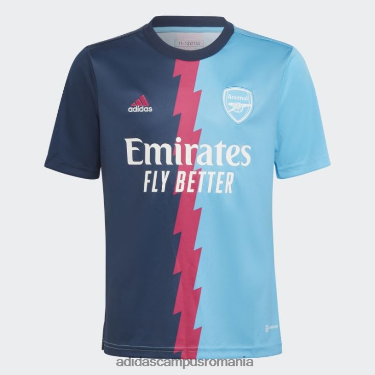 adidas campus romania arsenal tricou pre-meci bleumarin copii bleumarin/magenta real/sky rush J266N225034