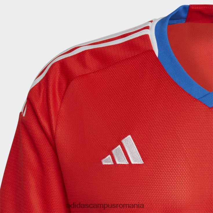 adidas campus romania fashion red chile 22 home tricou adidas copii roșu J266N225083