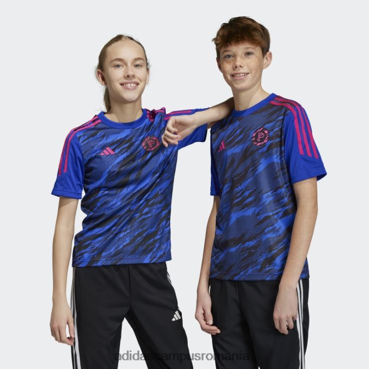 adidas campus romania tricou de antrenament pogba albastru adidas copii albastru/negru J266N225008