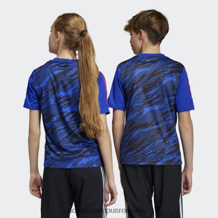adidas campus romania tricou de antrenament pogba albastru adidas copii albastru/negru J266N225008