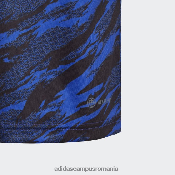 adidas campus romania tricou de antrenament pogba albastru adidas copii albastru/negru J266N225008