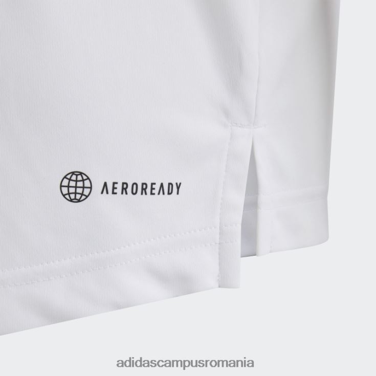 adidas campus romania tricou polo alb club tenis 3 dungi copii alb J266N225013
