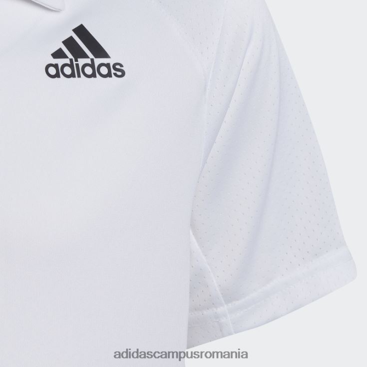 adidas campus romania tricou polo club tenis alb adidas copii alb negru J266N224954