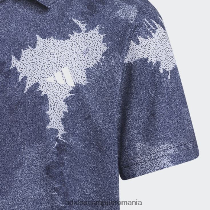 adidas campus romania tricou polo cu plasă cu flori bleumarin copii marina J266N225012