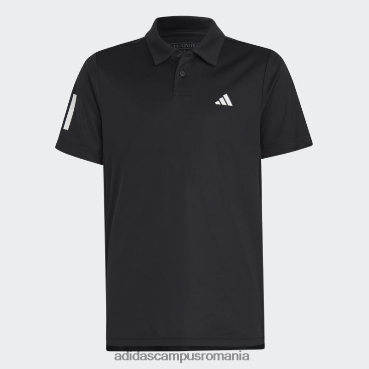 adidas campus romania tricou polo negru club tenis 3 dungi adidas copii negru J266N225089