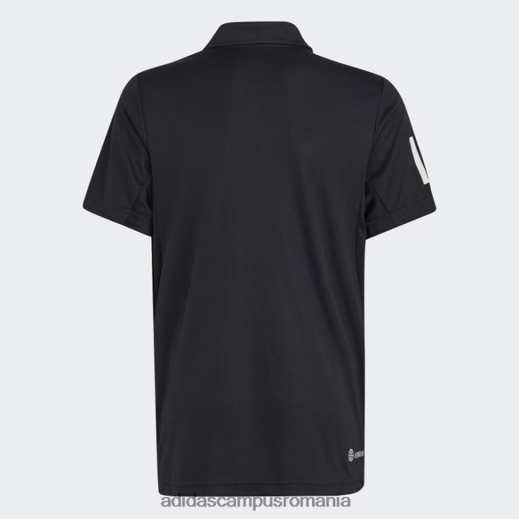 adidas campus romania tricou polo negru club tenis 3 dungi adidas copii negru J266N225089