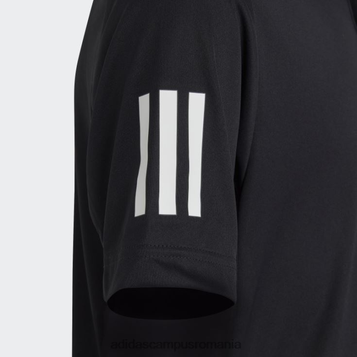 adidas campus romania tricou polo negru club tenis 3 dungi adidas copii negru J266N225089