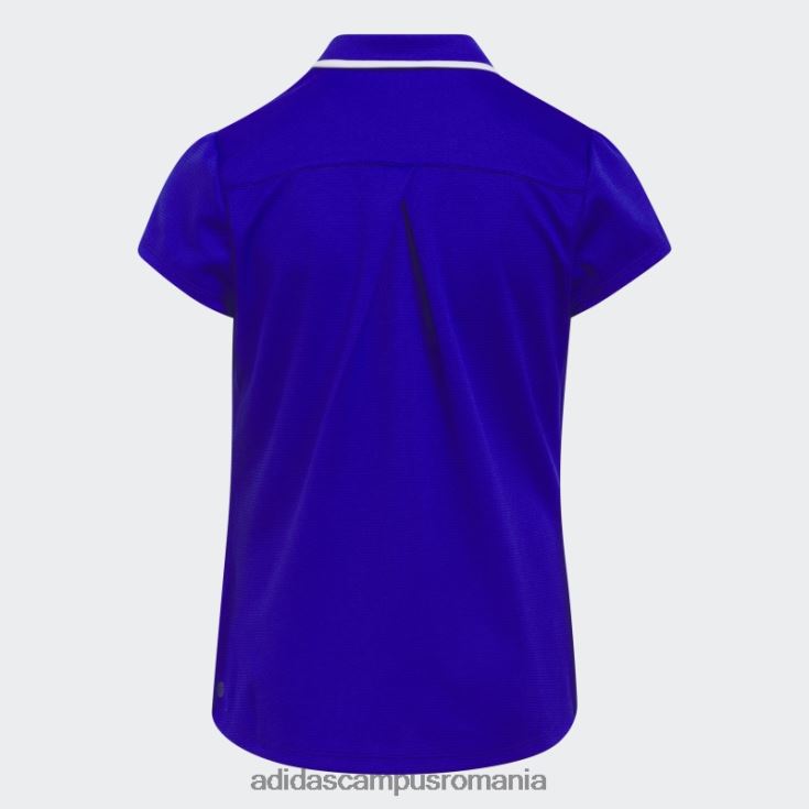 adidas campus romania tricou polo texturat albastru fierbinte copii albastru J266N225428