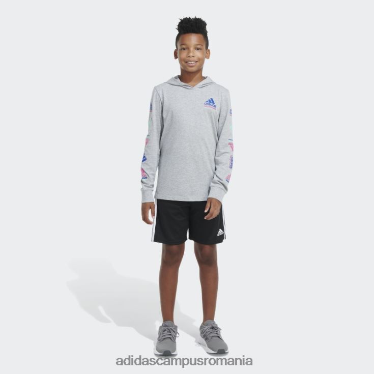 adidas campus romania capota ls gri heathered t htr echo brnd lov copii cenuşiu căpricat J266N225085