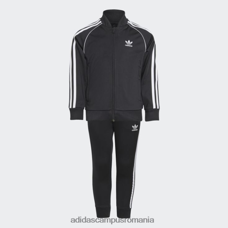 adidas campus romania costum negru adicolor sst copii alb negru J266N224979