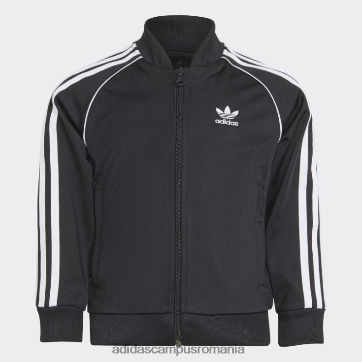 adidas campus romania costum negru adicolor sst copii alb negru J266N224979
