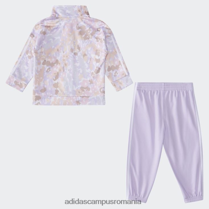 adidas campus romania ig print tricot trk set alb copii alb J266N225376