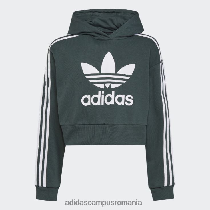 adidas campus romania hanorac cropped adicolor verde mineral adidas copii verde mineral J266N225137