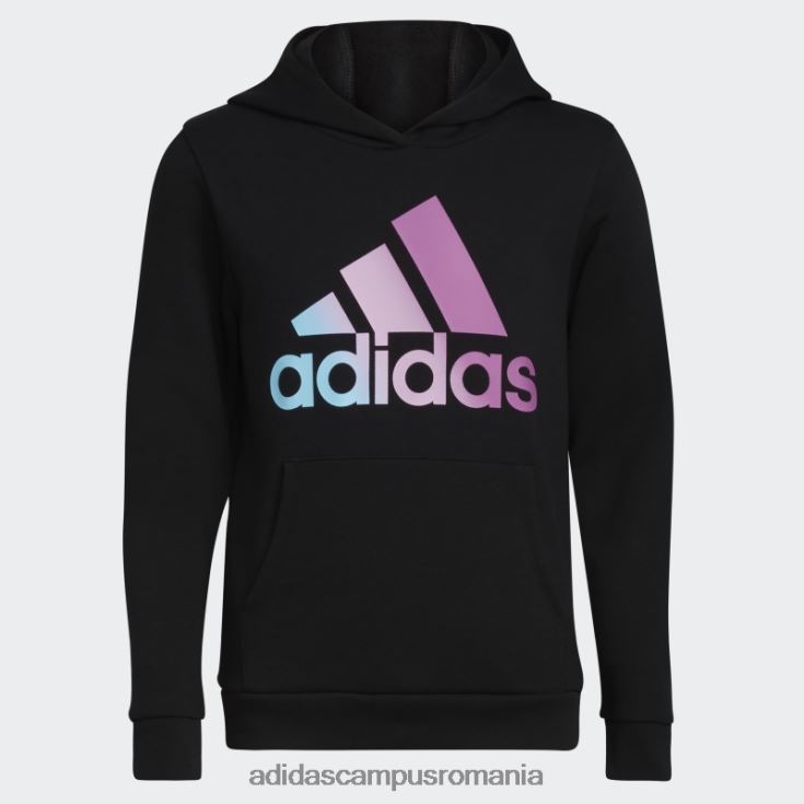adidas campus romania hanorac negru din fleece grafic adidas copii negru J266N225515