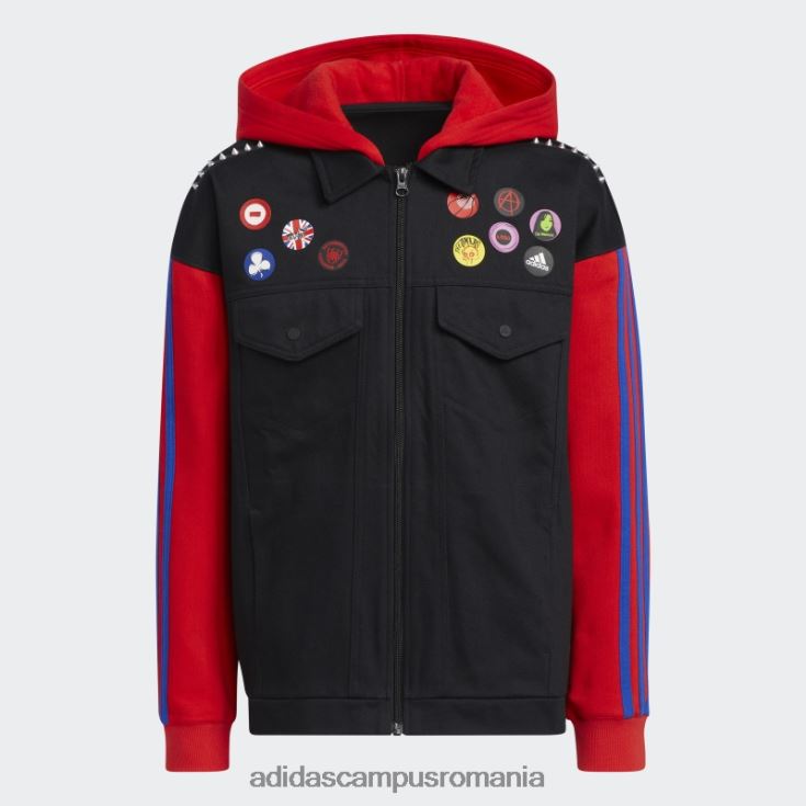 adidas campus romania hanorac negru donovan mitchell x marvel's spider punk copii negru J266N225132