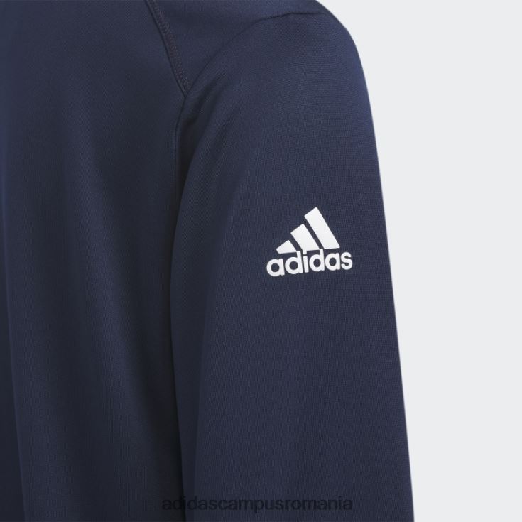 adidas campus romania pulover cu fermoar sferturi navy bleumarin copii marina J266N225129