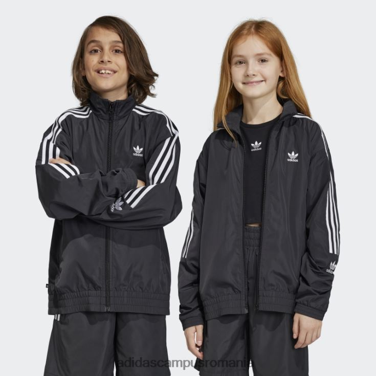 adidas campus romania jachetă adicolor neagră copii negru J266N225024
