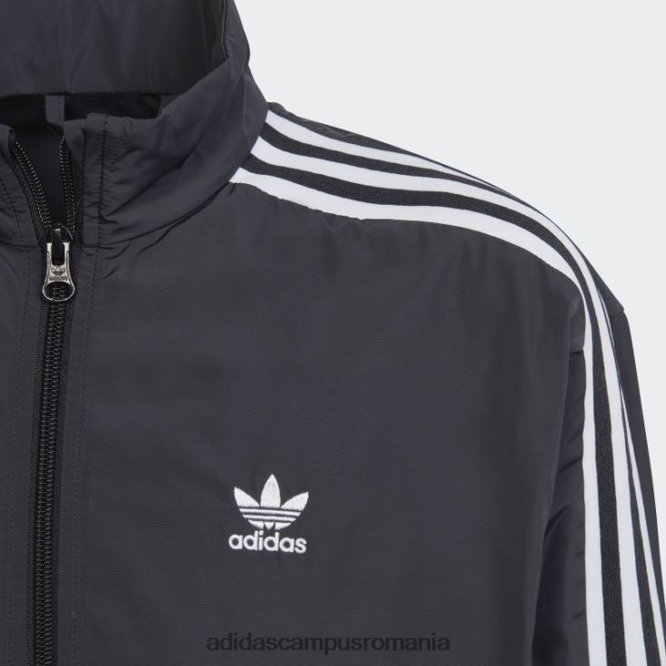 adidas campus romania jachetă adicolor neagră copii negru J266N225024