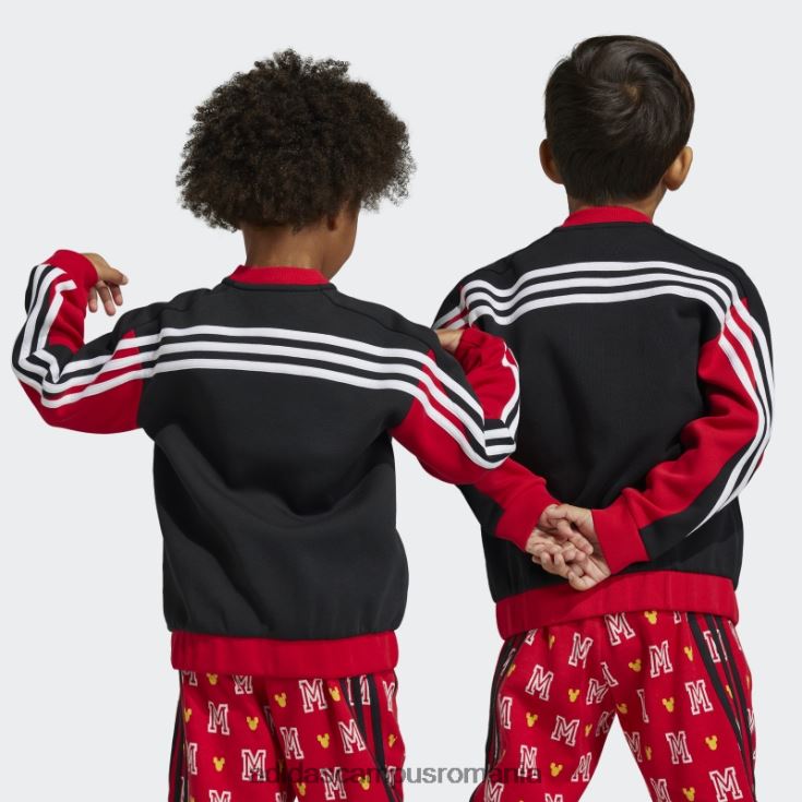 adidas campus romania jachetă neagră x disney mickey mouse la modă copii negru/stacojiu/alb J266N224955