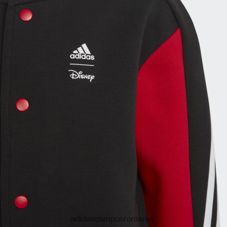adidas campus romania jachetă neagră x disney mickey mouse la modă copii negru/stacojiu/alb J266N224955