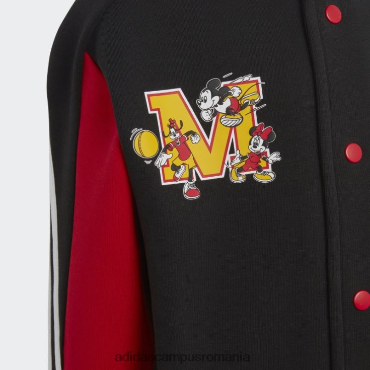adidas campus romania jachetă neagră x disney mickey mouse la modă copii negru/stacojiu/alb J266N224955
