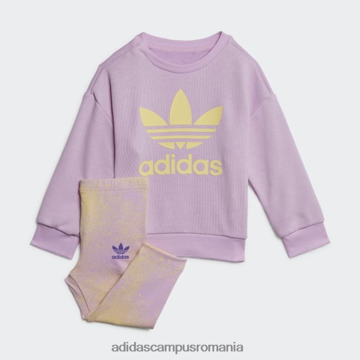 adidas campus romania logo grafic lila echipaj set adidas copii liliac J266N225580