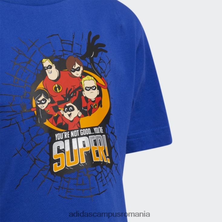 adidas campus romania Incredibles tee bold blue copii albastru îndrăzneț J266N224985