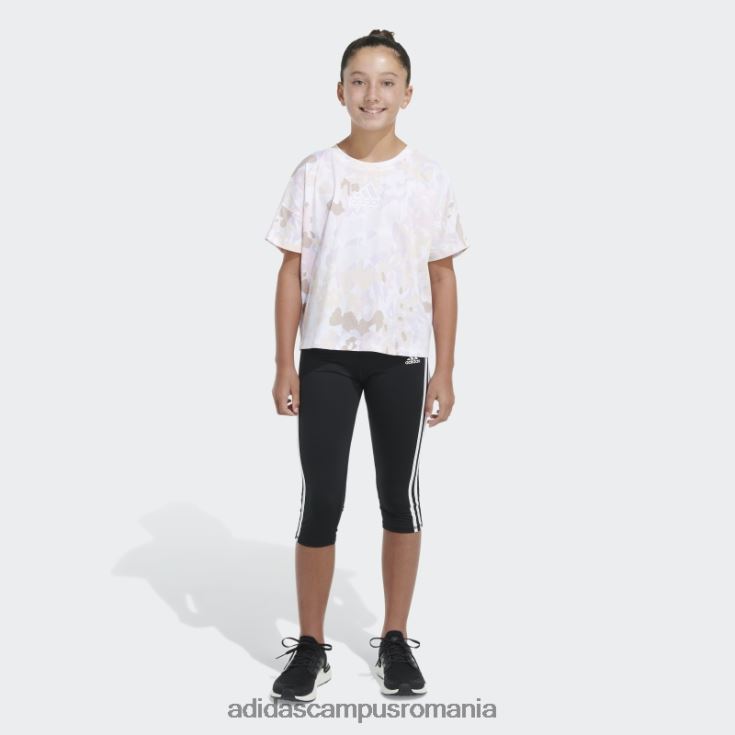 adidas campus romania Tricou cu imprimeu largi alb adidas copii alb J266N225434