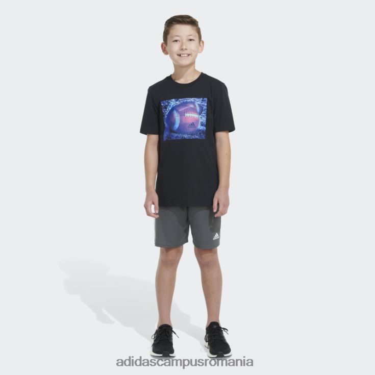 adidas campus romania black ss tee touchdown copii negru J266N225061
